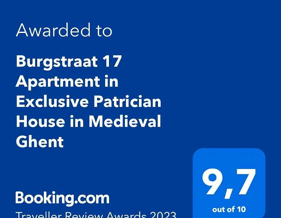 Burgstraat 17 Apartment In Exclusive Patrician House In Medieval Ghent-1